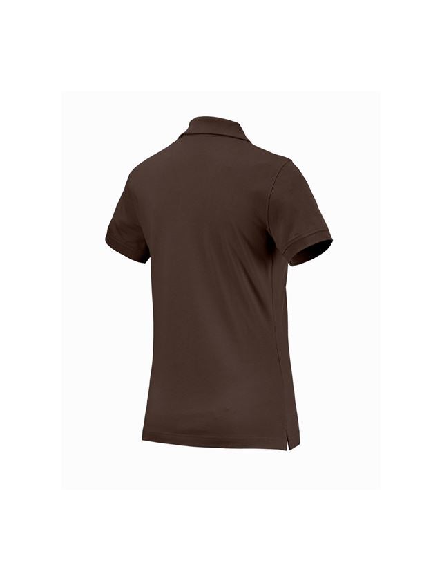Loodgieter / Installateurs: e.s. Polo-Shirt cotton, dames + kastanje 1