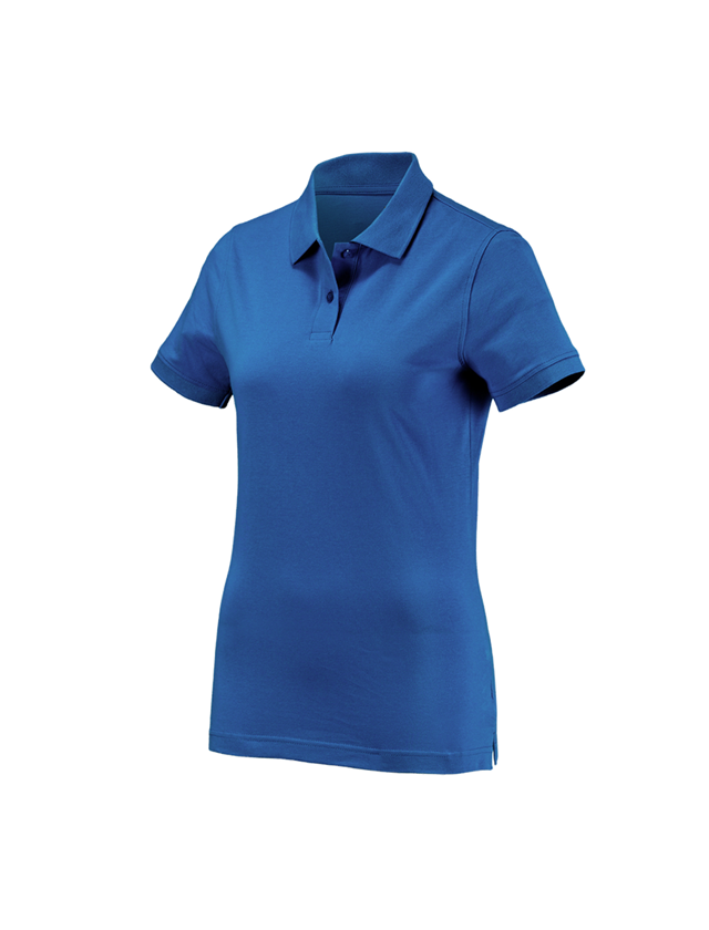 Loodgieter / Installateurs: e.s. Polo-Shirt cotton, dames + gentiaanblauw