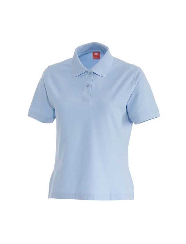 Verstrikking Toevallig Bekwaam e.s. Polo-Shirt cotton, dames lichtblauw | Engelbert Strauss