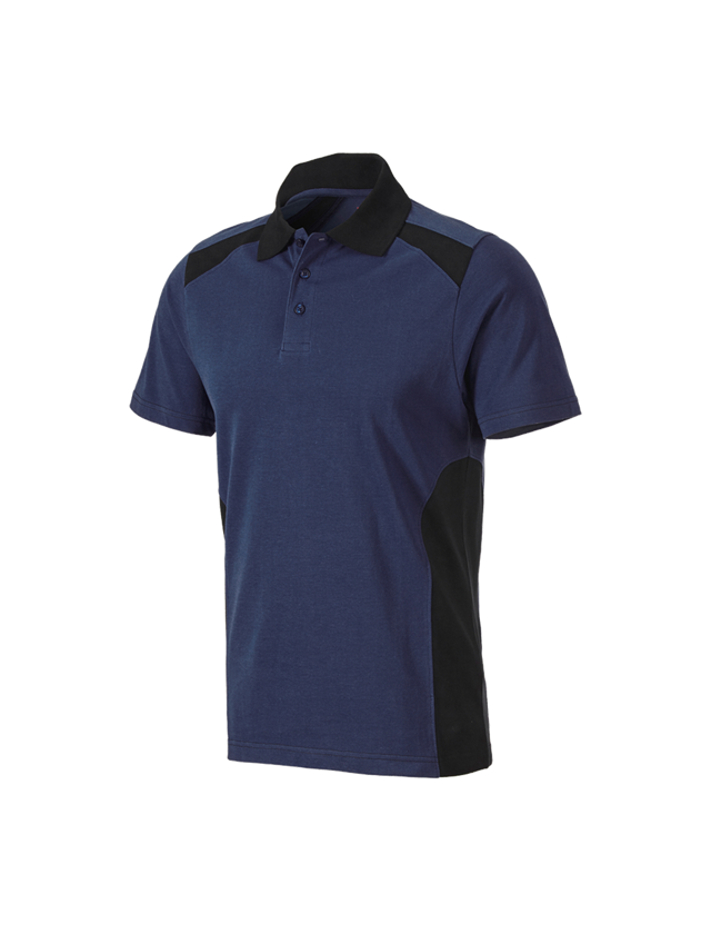 Tuin-/ Land-/ Bosbouw: Polo-Shirt cotton e.s.active + donkerblauw/zwart 2