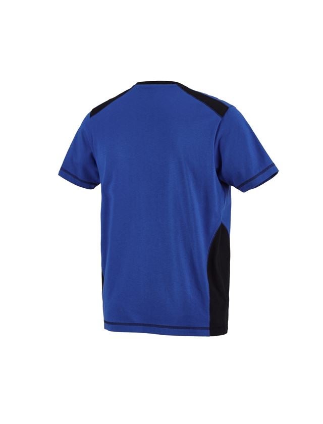 Tuin-/ Land-/ Bosbouw: T-Shirt cotton e.s.active + korenblauw/zwart 2