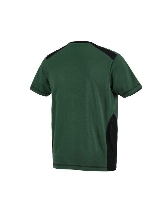 Tuin-/ Land-/ Bosbouw: T-Shirt cotton e.s.active + groen/zwart 3
