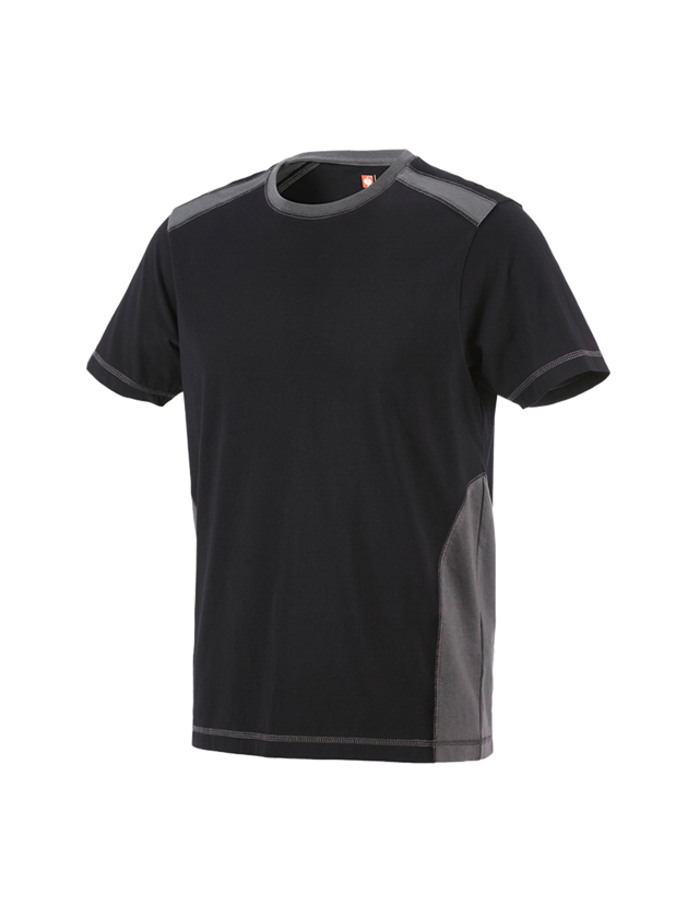 Bovenkleding: T-Shirt cotton e.s.active + zwart/antraciet 2