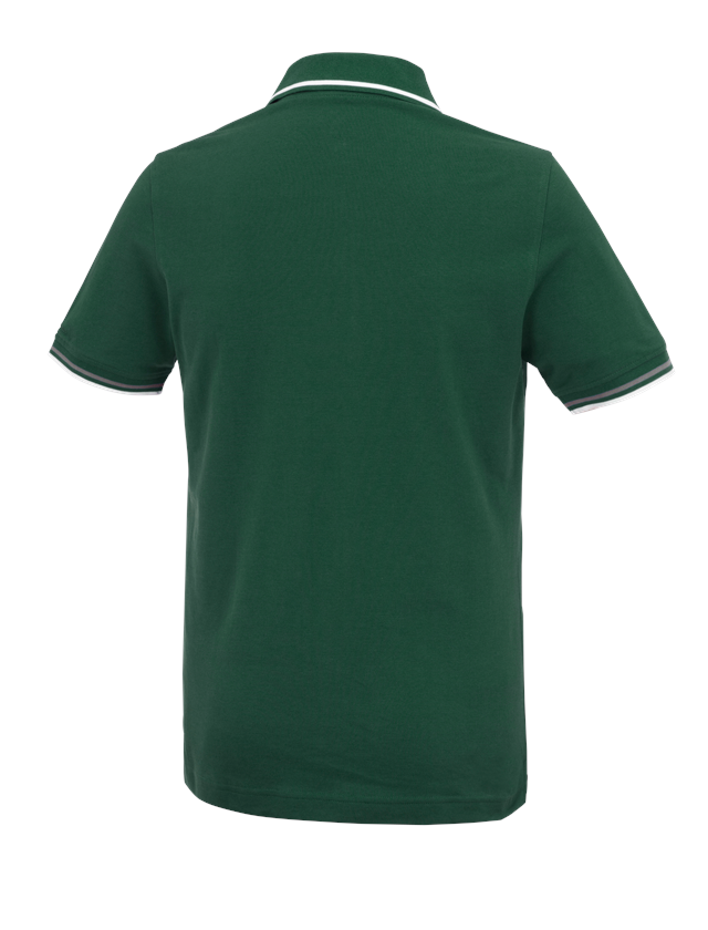Bovenkleding: e.s. Polo-Shirt cotton Deluxe Colour + groen/aluminium 1