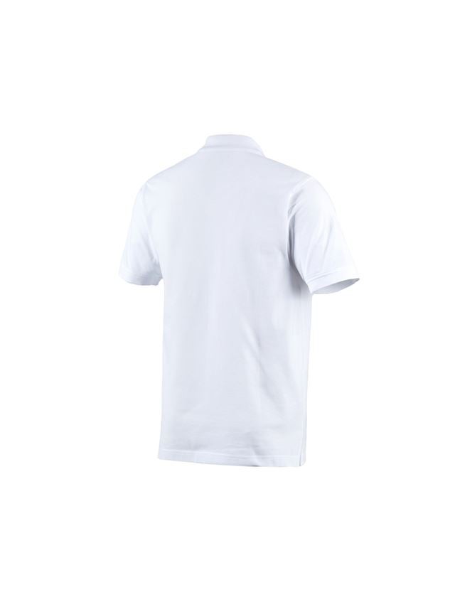 Tuin-/ Land-/ Bosbouw: e.s. Polo-Shirt cotton + wit 1
