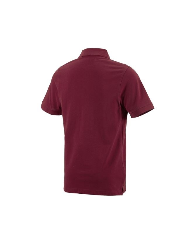 Bovenkleding: e.s. Polo-Shirt cotton + bordeaux 1