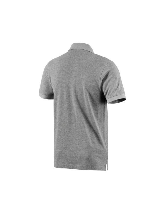 Tuin-/ Land-/ Bosbouw: e.s. Polo-Shirt cotton + grijs mêlee 3