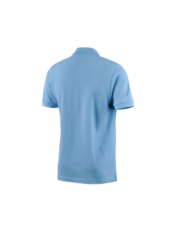 Schrijnwerkers / Meubelmakers: e.s. Polo-Shirt cotton + azuurblauw 1