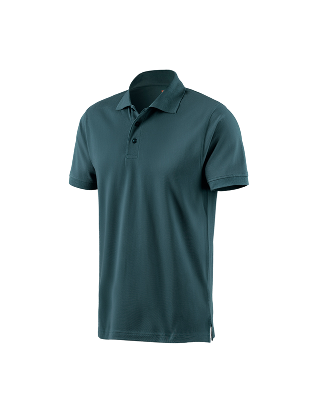 Bovenkleding: e.s. Polo-Shirt cotton + zeeblauw