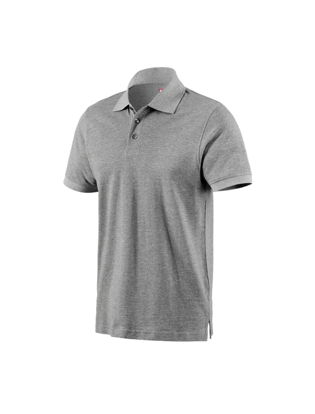 Tuin-/ Land-/ Bosbouw: e.s. Polo-Shirt cotton + grijs mêlee 2