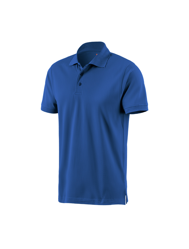 Bovenkleding: e.s. Polo-Shirt cotton + gentiaanblauw
