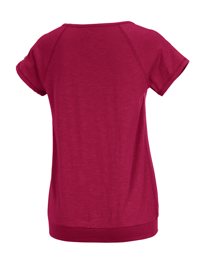 Bovenkleding: e.s. T-Shirt cotton slub, dames + bessen 1