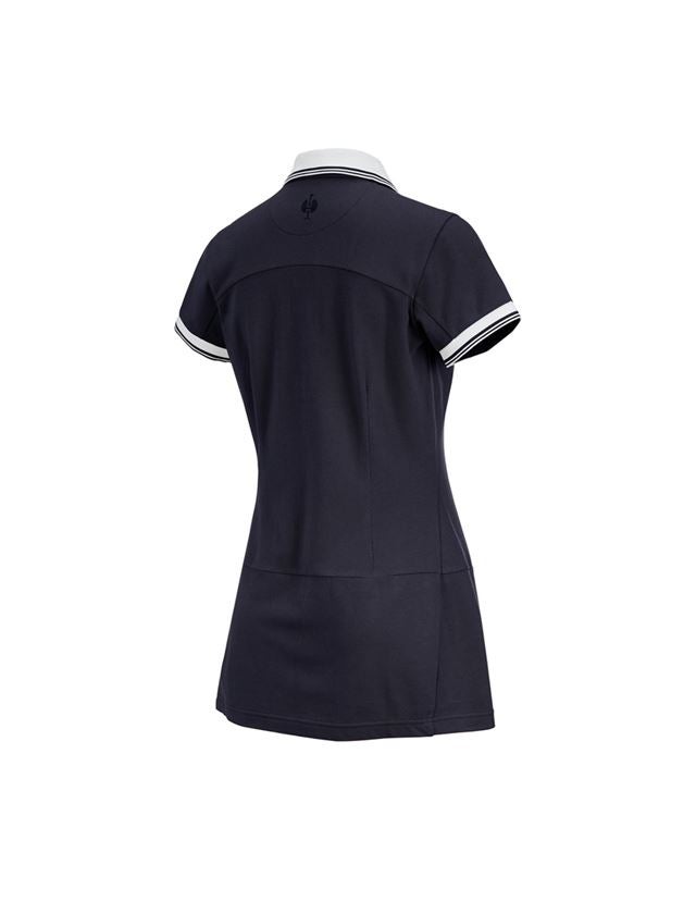 Jurken | Rokken: Piqué-jurk e.s.avida + donkerblauw 1