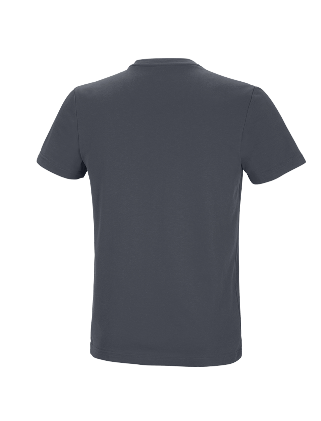 Bovenkleding: e.s. Functioneel T-shirt poly cotton + antraciet 1