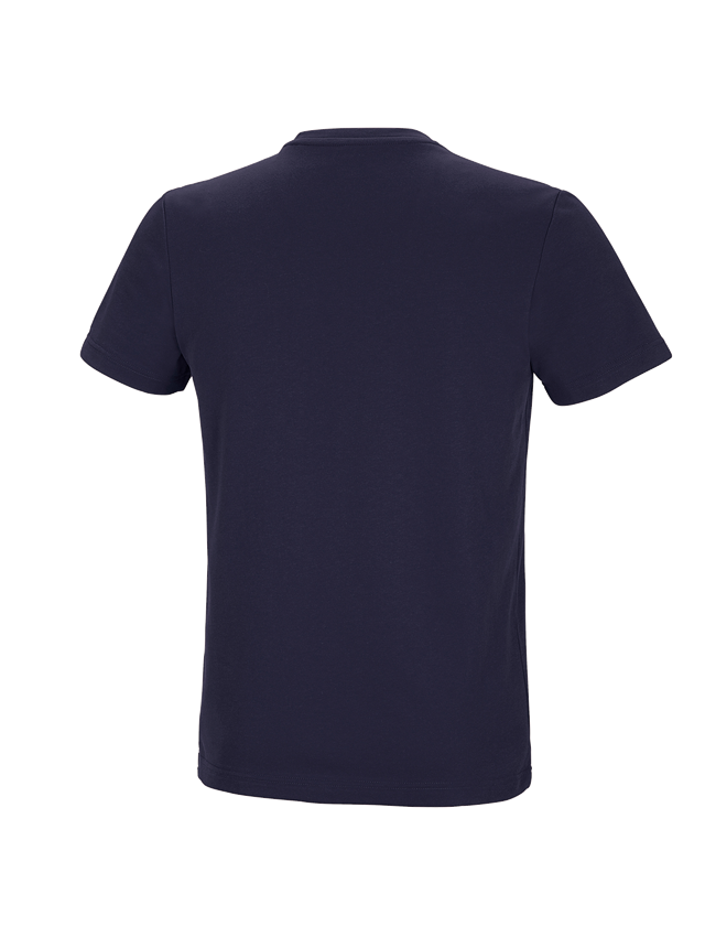 Bovenkleding: e.s. Functioneel T-shirt poly cotton + donkerblauw 3