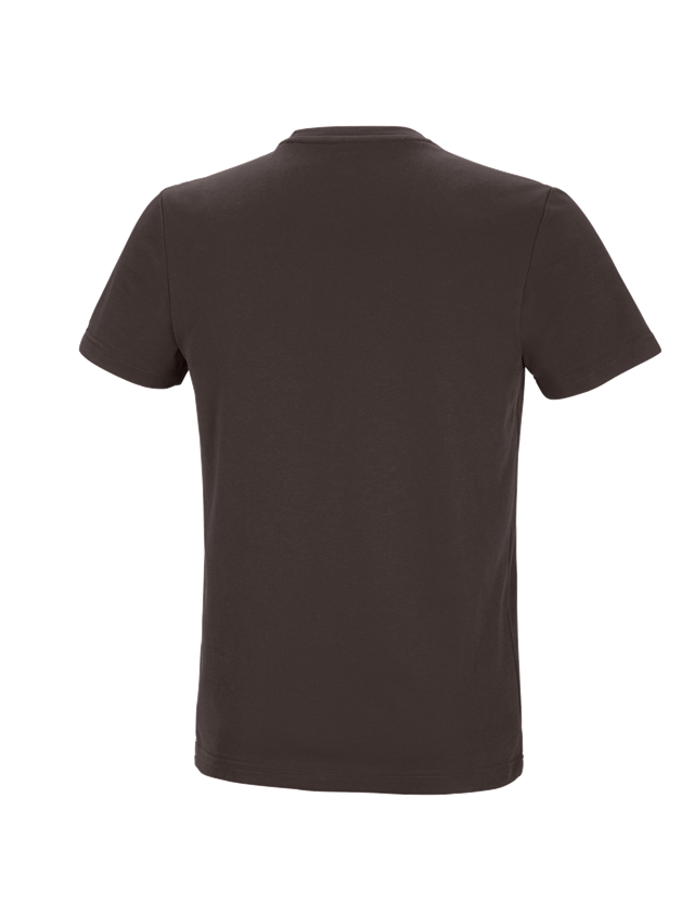 Onderwerpen: e.s. Functioneel T-shirt poly cotton + kastanje 1