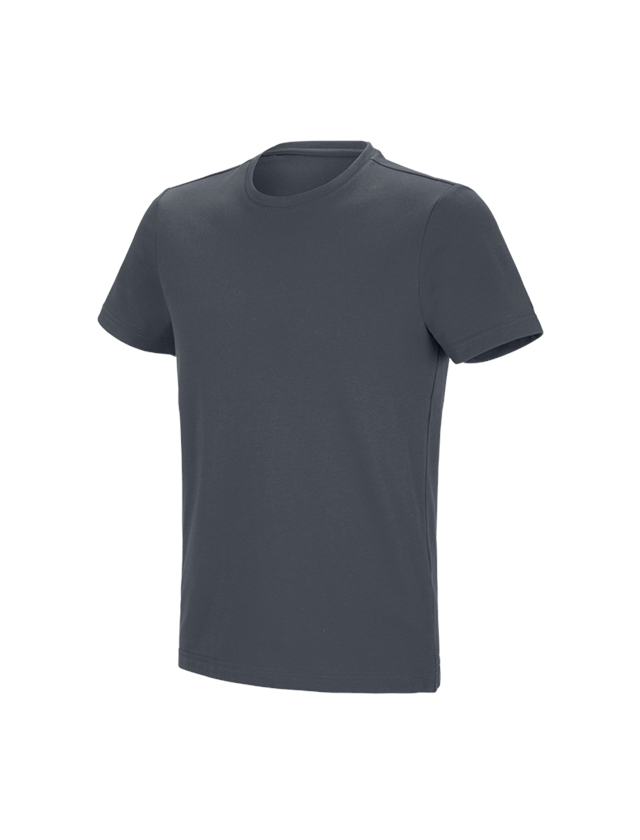 Bovenkleding: e.s. Functioneel T-shirt poly cotton + antraciet