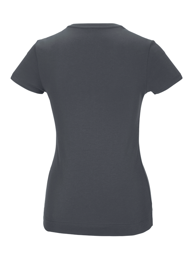 Bovenkleding: e.s. Functioneel T-shirt poly cotton, dames + antraciet 1