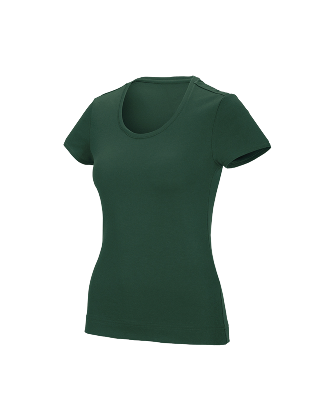 Bovenkleding: e.s. Functioneel T-shirt poly cotton, dames + groen 2
