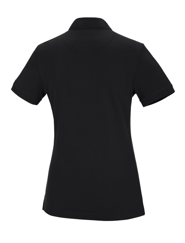 Bovenkleding: e.s. Poloshirt cotton Mandarin, dames + zwart 1