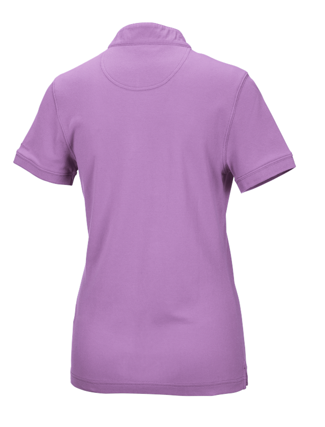 Bovenkleding: e.s. Poloshirt cotton Mandarin, dames + lavendel 1