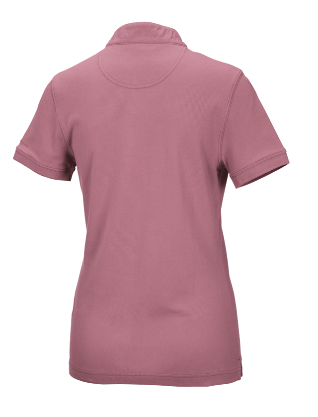 Bovenkleding: e.s. Poloshirt cotton Mandarin, dames + oudroze 1