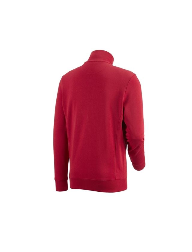Bovenkleding: e.s. Sweatjack poly cotton + rood 1