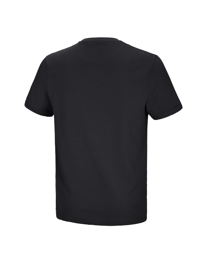 Onderwerpen: e.s. T-shirt cotton stretch Pocket + zwart 3