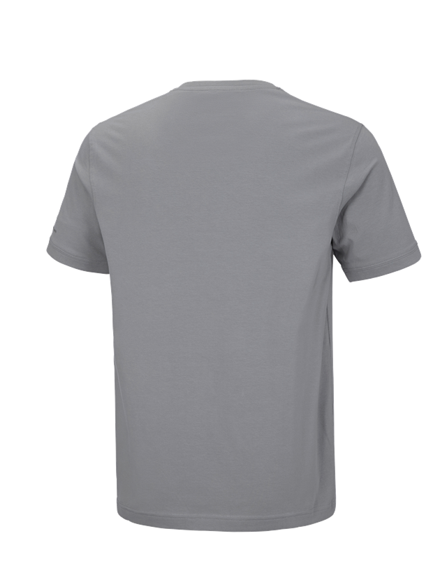 Bovenkleding: e.s. T-shirt cotton stretch V-Neck + platina 3