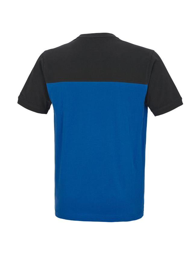 Bovenkleding: e.s. T-shirt cotton stretch bicolor + gentiaanblauw/grafiet 2