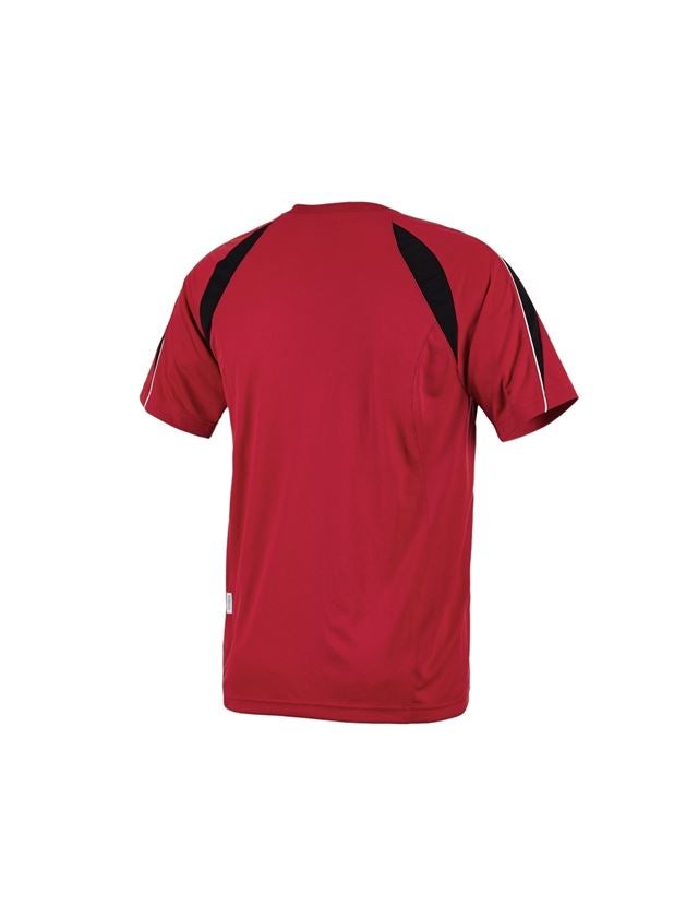 Bovenkleding: e.s. Funktioneel T-Shirt poly Silverfresh + rood/zwart 2