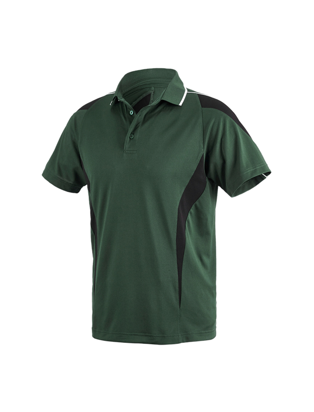 Onderwerpen: e.s. Funktioneel Polo-Shirt poly Silverfresh + groen/zwart 2