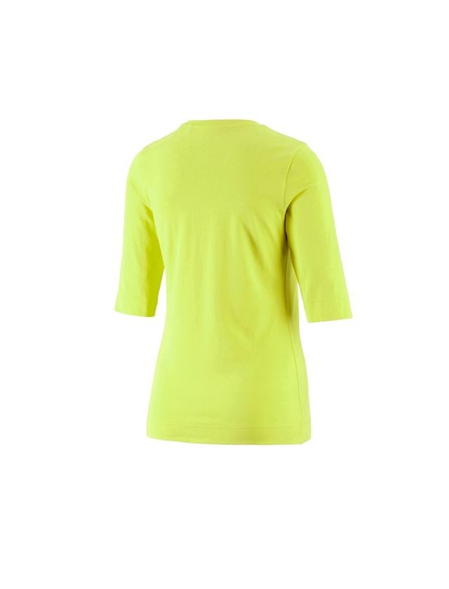 Bovenkleding: e.s. Shirt 3/4-mouw cotton stretch, dames + meigroen 1