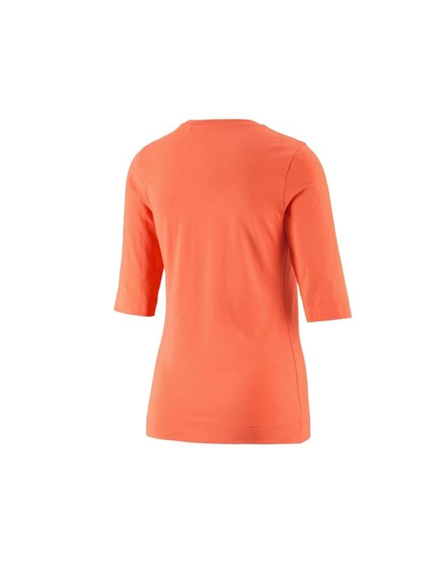Bovenkleding: e.s. Shirt 3/4-mouw cotton stretch, dames + nectarine 1