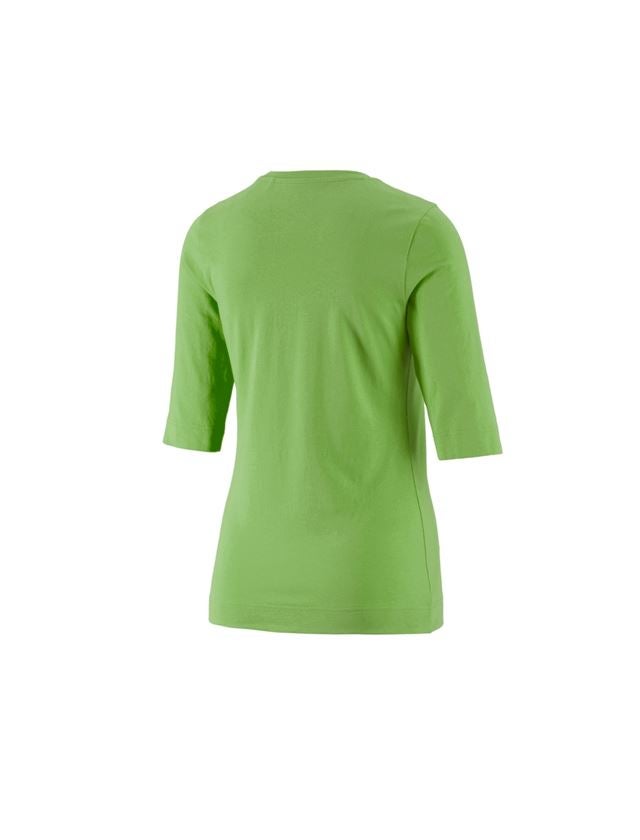 Tuin-/ Land-/ Bosbouw: e.s. Shirt 3/4-mouw cotton stretch, dames + zeegroen 2