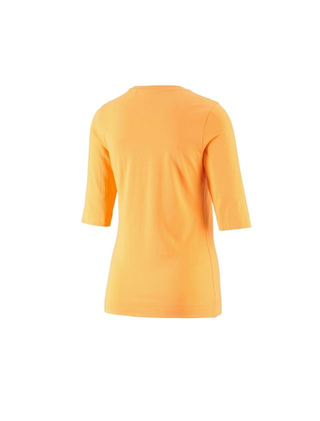 Bovenkleding: e.s. Shirt 3/4-mouw cotton stretch, dames + licht oranje 1