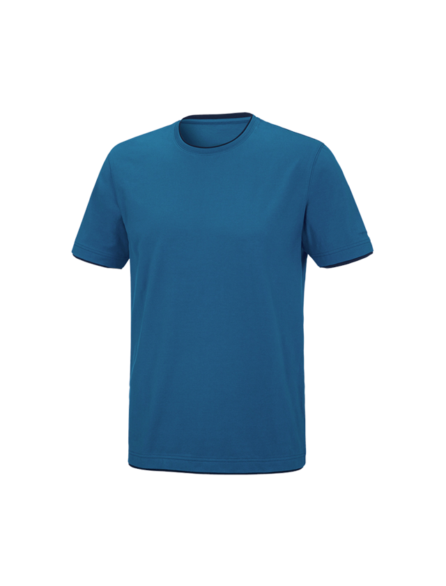 Tuin-/ Land-/ Bosbouw: e.s. T-Shirt cotton stretch Layer + atol/donkerblauw 2