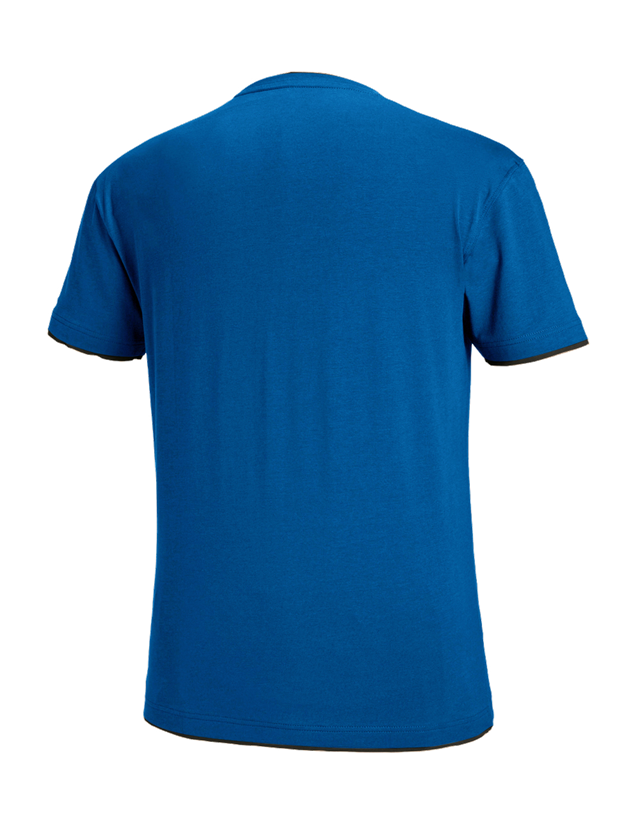 Bovenkleding: e.s. T-Shirt cotton stretch Layer + gentiaanblauw/grafiet 1