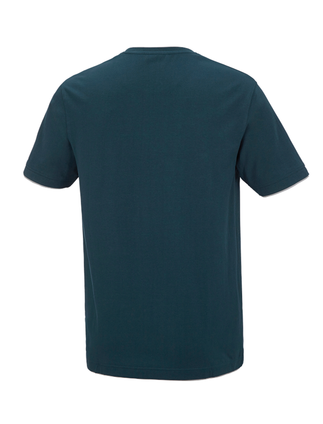 Tuin-/ Land-/ Bosbouw: e.s. T-Shirt cotton stretch Layer + zeeblauw/platina 1