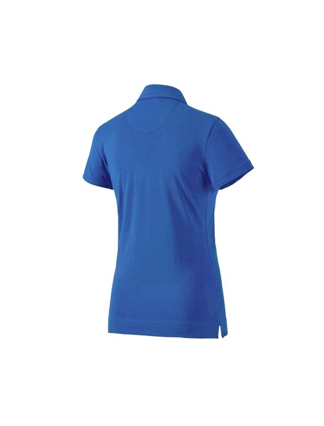 Onderwerpen: e.s. Polo-Shirt cotton stretch, dames + gentiaanblauw 1