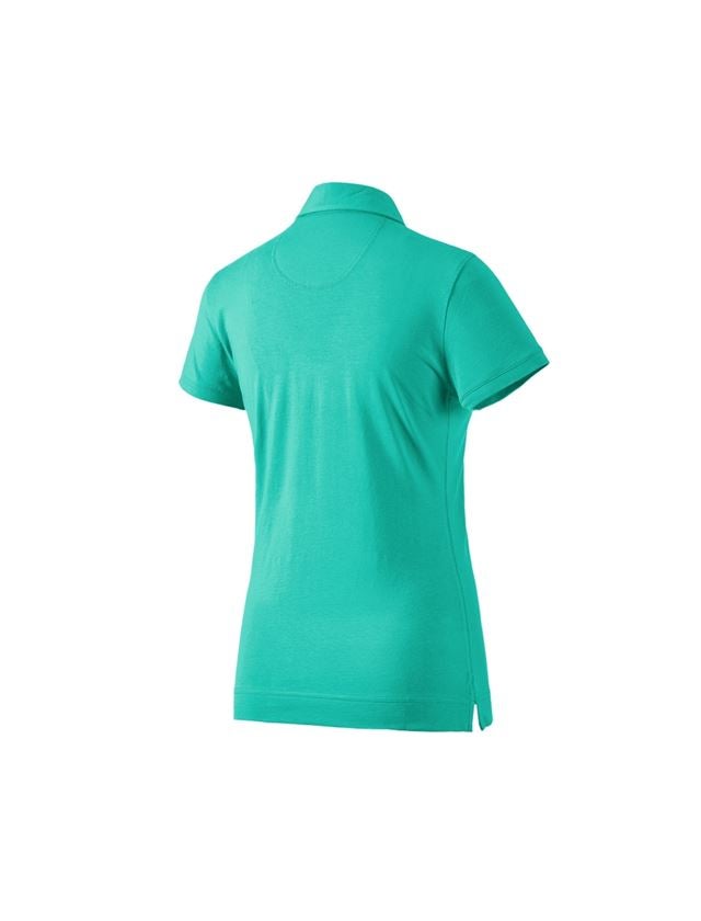 Bovenkleding: e.s. Polo-Shirt cotton stretch, dames + lagune 1