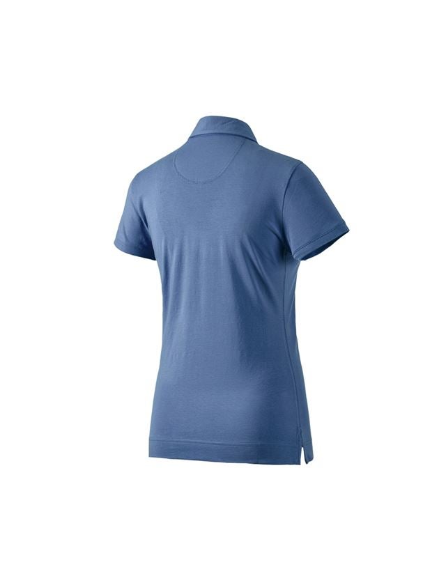 Bovenkleding: e.s. Polo-Shirt cotton stretch, dames + kobalt 1