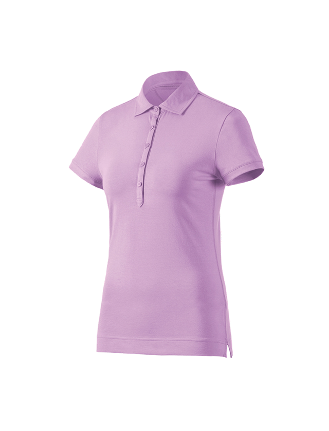 Bovenkleding: e.s. Polo-Shirt cotton stretch, dames + lavendel