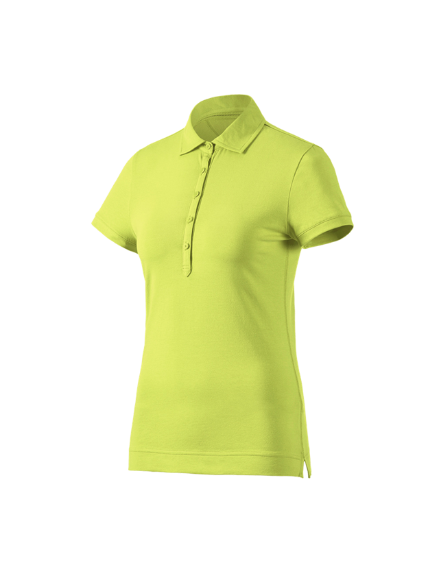 Bovenkleding: e.s. Polo-Shirt cotton stretch, dames + meigroen