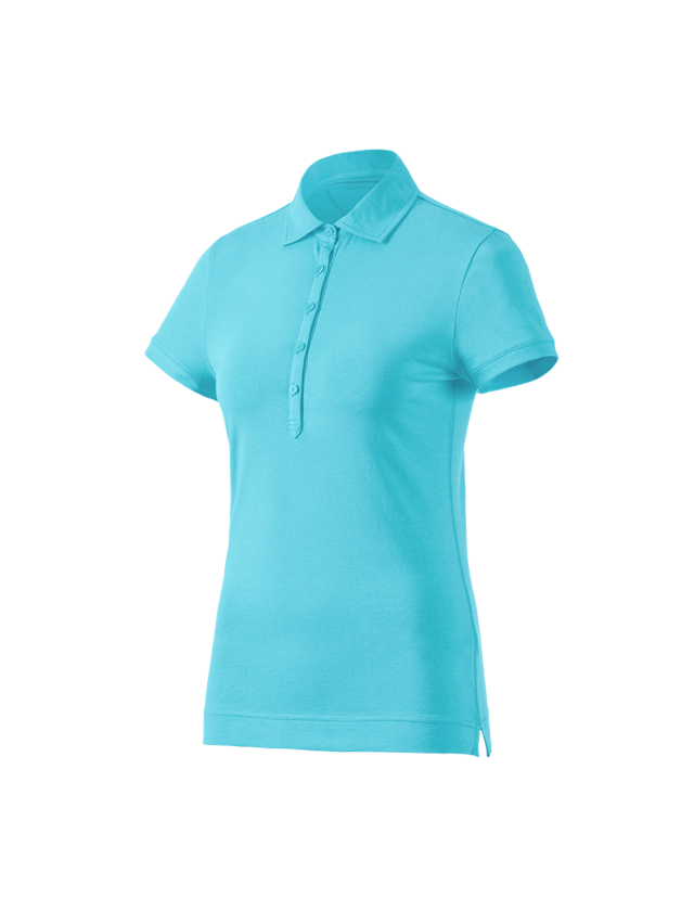 Bovenkleding: e.s. Polo-Shirt cotton stretch, dames + capri