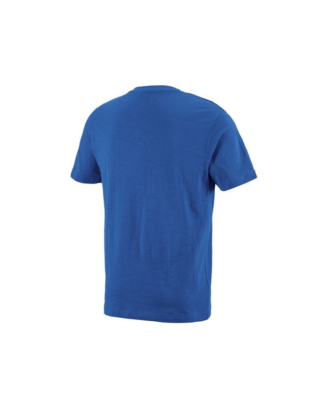 Onderwerpen: e.s. T-Shirt cotton slub V-Neck + gentiaanblauw 1