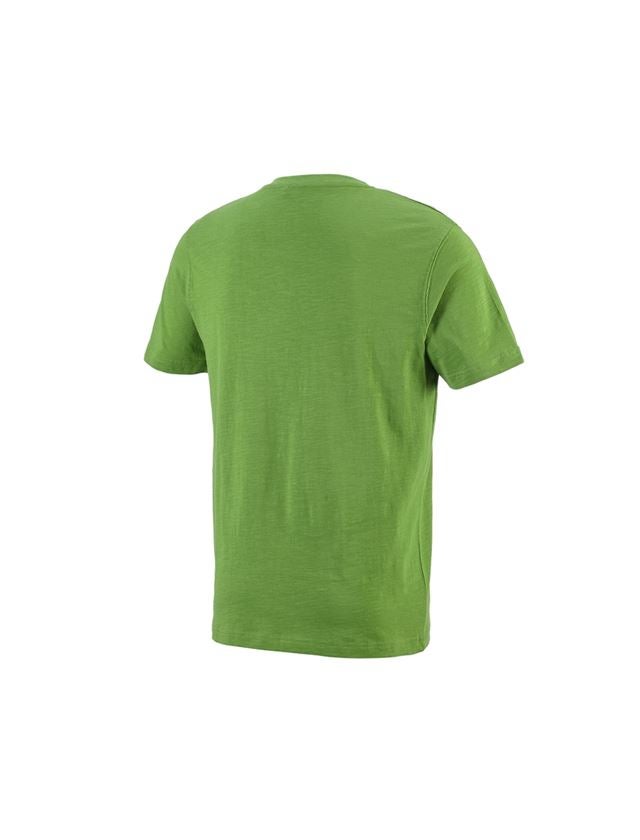 Bovenkleding: e.s. T-Shirt cotton slub V-Neck + zeegroen 1