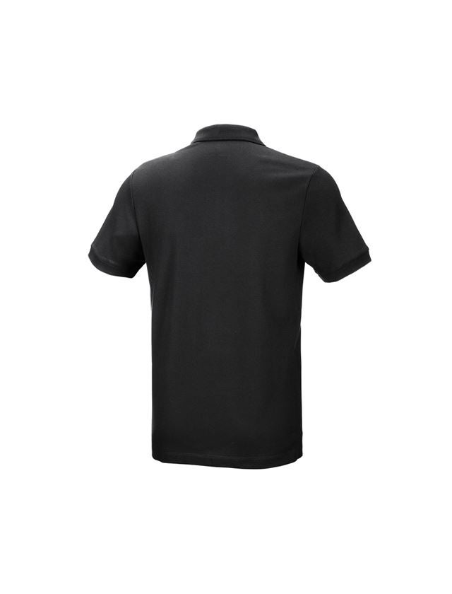 Bovenkleding: e.s. Pique-Polo cotton stretch + zwart 2