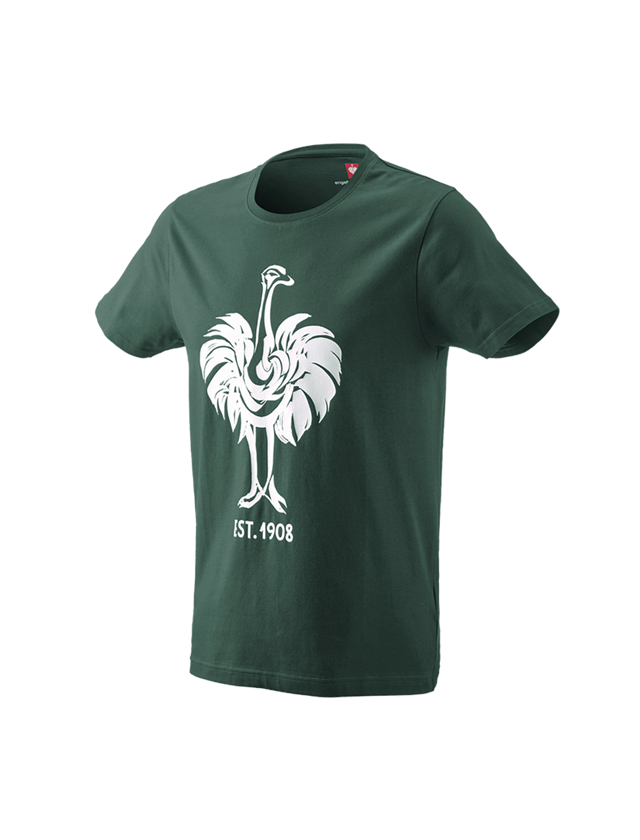 Tuin-/ Land-/ Bosbouw: e.s. T-Shirt 1908 + groen/wit