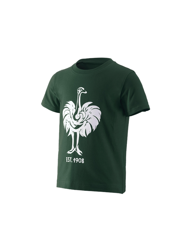 Bovenkleding: e.s. T-Shirt 1908, kinderen + groen/wit